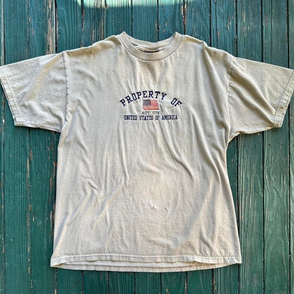 Vintage‎ property of the united states t-shirt beige 334